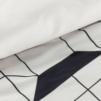 POŚCIEL EUROFIRANY D91 GEO 01 160X200 CM BEŻOWY