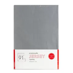 Prześcieradło Eurofirany z gumką jersey D91 180X200 cm, wys.30 cm stalowy