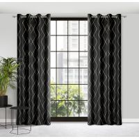 ZASŁONA EUROFIRANY DEKORACYJNA PIERRE CARDIN MARGO 140X250 CM CZARNY