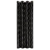 ZASŁONA EUROFIRANY DEKORACYJNA PIERRE CARDIN MARGO 140X250 CM CZARNY