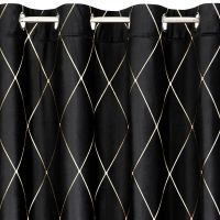 ZASŁONA EUROFIRANY DEKORACYJNA PIERRE CARDIN MARGO 140X250 CM CZARNY