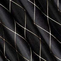 ZASŁONA EUROFIRANY DEKORACYJNA PIERRE CARDIN MARGO 140X250 CM CZARNY