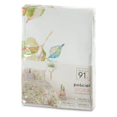 Pościel Eurofirany D91 rosa 160X200 cm, 2 szt. 70X80 cm biały