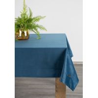 OBRUS EUROFIRANY VELVET 145X260 CM GRANATOWY