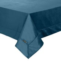 OBRUS EUROFIRANY VELVET 145X260 CM GRANATOWY