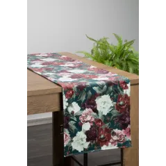 OBRUS EUROFIRANY VELVET 2 35X180 CM ZIELONY