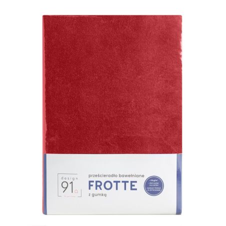 Prześcieradło Eurofirany D91/PRZE/FROT/CE 160X200+20CM 170 czerwony