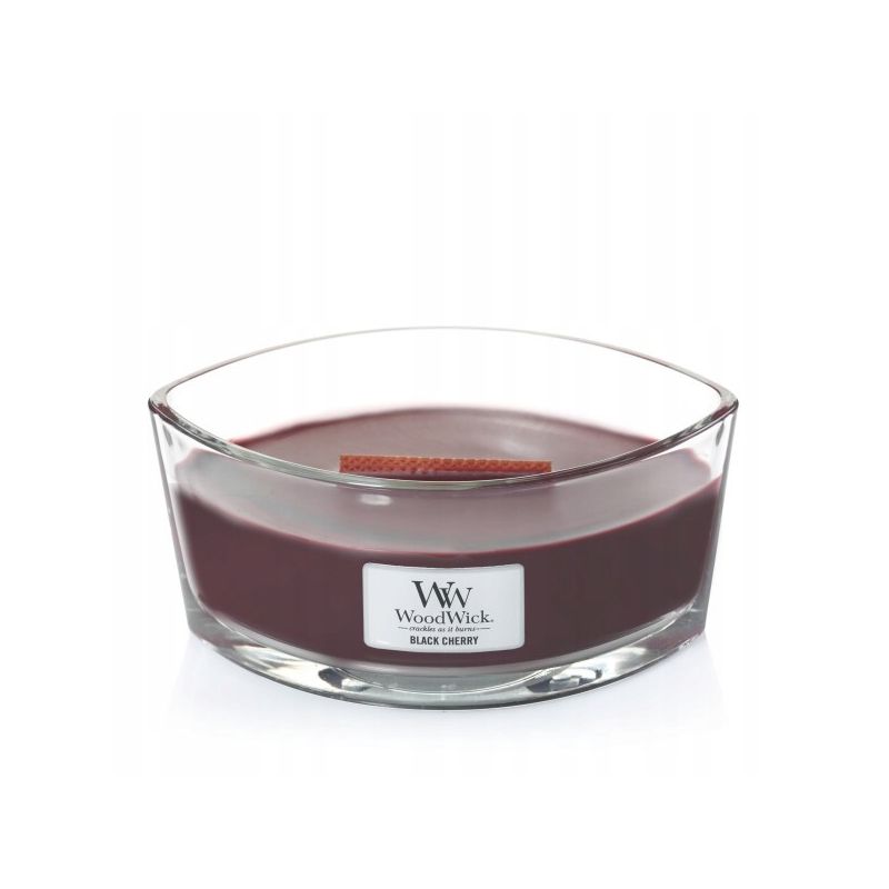 ŚWIECA WOOD WICK BLACK CHERRY ELIPSA