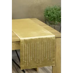 OBRUS EUROFIRANY ROYAL 3 35X140 CM ZŁOTY