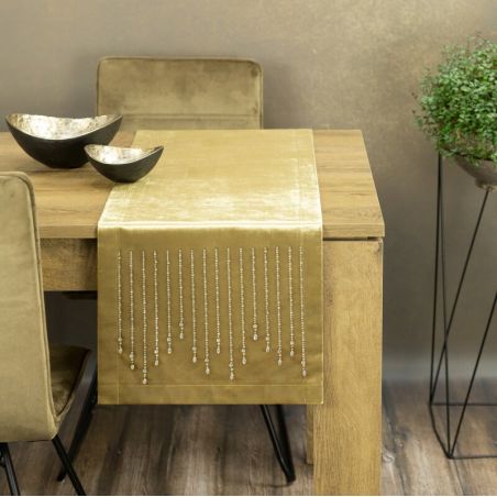 Obrus Eurofirany Royal 3 35X140 cm złoty