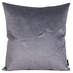 POSZEWKA EUROFIRANY VELVET 45X45 CM STALOWY