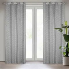 ZASŁONA GOTOWA EUROFIRANY SANDI 140X260 CM STALOWY