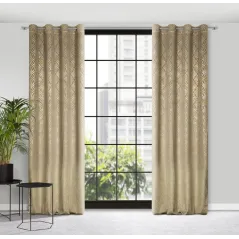 Zasłona gotowa Eurofirany Areta 140X250 cm beżowy