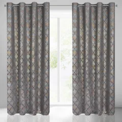 ZASŁONA GOTOWA EUROFIRANY ARETA 140X250 CM STALOWY
