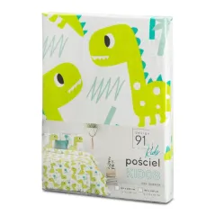 Pościel Eurofirany bawełniana D91 Kid 08 160X200 cm, 2 szt. 70X80 cm biały