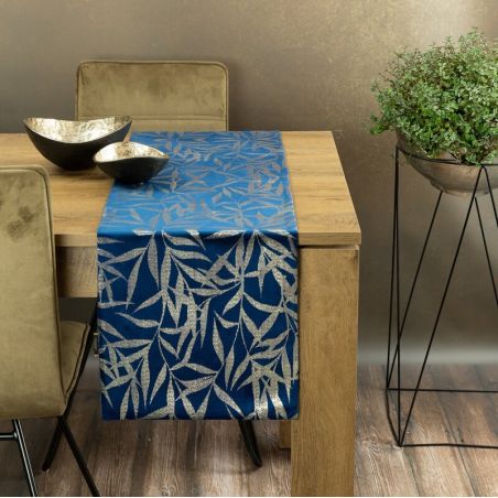 Obrus Eurofirany Blink 15 35 x 180 cm granatowy