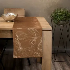 Obrus Eurofirany Blink 16 35X180 cm brązowy