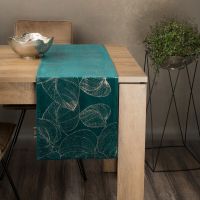 OBRUS EUROFIRANY BLINK 16 35X180 CM CIEMNOTURKUSOWY