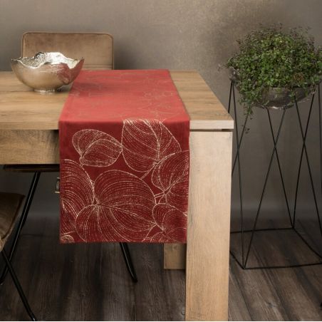 Obrus Eurofirany Blink 16 35X220 cm ceglasty