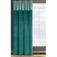 ZASŁONA EUROFIRANY GOTOWA D91 AGNES 140X250 CM TURKUSOWY