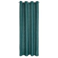 ZASŁONA GOTOWA EUROFIRANY INGA NA TAŚMIE 140X250 CM TURKUSOWY