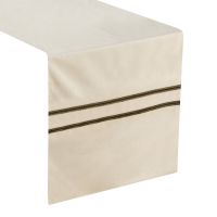 OBRUS EUROFIRANY GLEN 4 35X140 CM KREMOWY