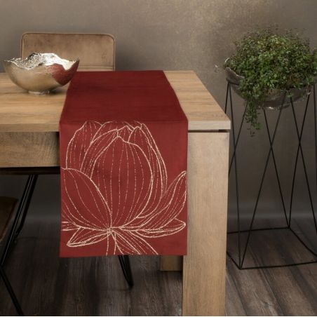 Obrus Eurofirany Blink 12 35 x 220 cm ceglasty