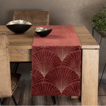 Obrus Eurofirany Blink 14 35 x 180 cm ceglany
