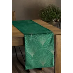 OBRUS EUROFIRANY BLINK 14 35 X 180 CM CIEMNOZIELONY