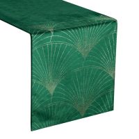 OBRUS EUROFIRANY BLINK 14 35 X 180 CM CIEMNOZIELONY