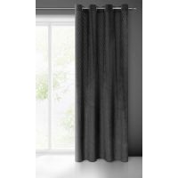 ZASŁONA GOTOWA EUROFIRANY LUSSI 140X250 CM CZARNY