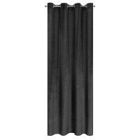 ZASŁONA GOTOWA EUROFIRANY LUSSI 140X250 CM CZARNY