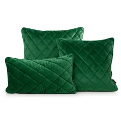 Poszewka Eurofirany velvet 28 50X50 cm ciemnozielony