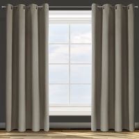 ZASŁONA EUROFIRANY GOTOWA D91 PARISA 135X250 CM CIEMNOBEŻOWY