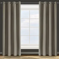 ZASŁONA EUROFIRANY GOTOWA D91 PARISA 135X250 CM CIEMNOBEŻOWY