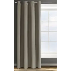 Zasłona Eurofirany gotowa D91 Parisa 135X250 cm ciemnobeżowy