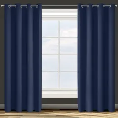 ZASŁONA EUROFIRANY GOTOWA D91 PARISA 140X250 CM GRANATOWY