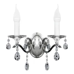 LAMPA EUROFIRANY LORETA (02) 34X20X32CM SREBRNY