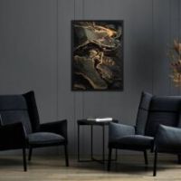 Eurofirany obraz 478 53 x 73 cm grafitowy