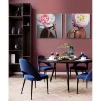 Eurofirany obraz 543B 60 x 60 cm różowy