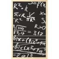 Eurofirany obraz Math (1) 33 x 1 x 55 cm czarny
