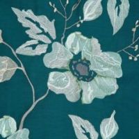 Komplet pościeli Eurofirany Haft6 220X200 cm, 2 szt. 70X80 cm turkusowy