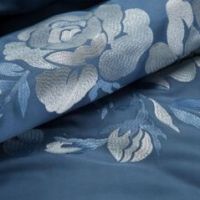 Komplet pościeli Eurofirany Haft3 160X200 cm, 2 szt. 70X80 cm granatowy