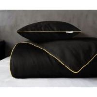 Komplet pościeli 140X200 z makosatyny Pure Collection czarna