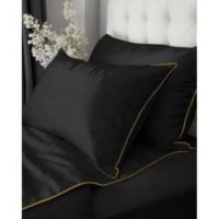 Komplet pościeli 140X200 z makosatyny Pure Collection czarna