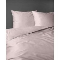 Komplet pościeli 140X200 z makosatyny Pure Collection pudrowy z lamówką