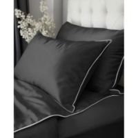 Komplet pościeli 220X200 z makosatyny Pure Collection szara z lamówką