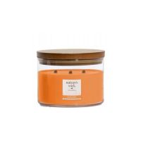 Świeca Wood Wick orange Papaya