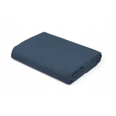 Prześcieradło satynowe 220X200 z gumką Pure denim