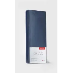 Prześcieradło satynowe 220X200 z gumką Pure denim
